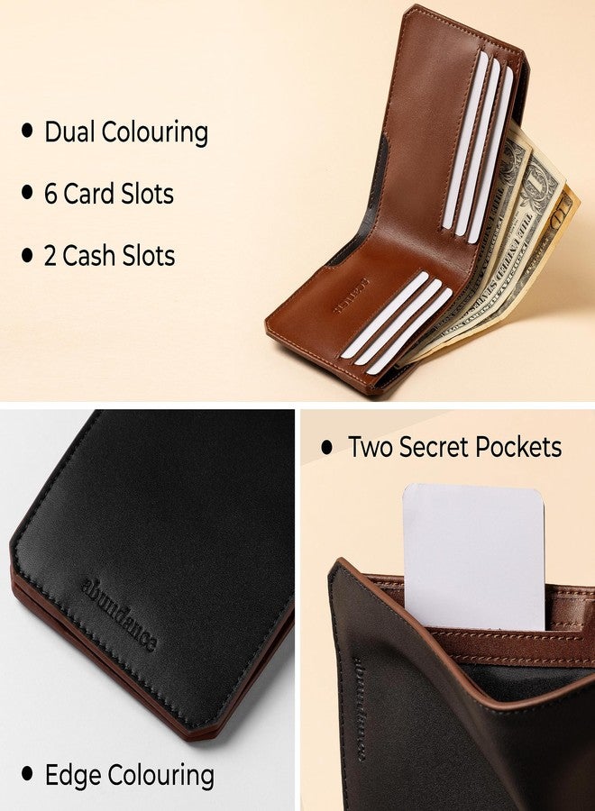 scarters Faux Leather Abundance Wallet for Men | RFID Protected | Mindful Microfibre | 6 Card Slots & 2 Hidden Pockets | 15 Month Warranty (Black) - Image 3